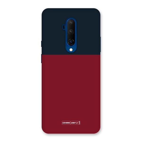 Maroon and Navy Blue Back Case for OnePlus 7T Pro