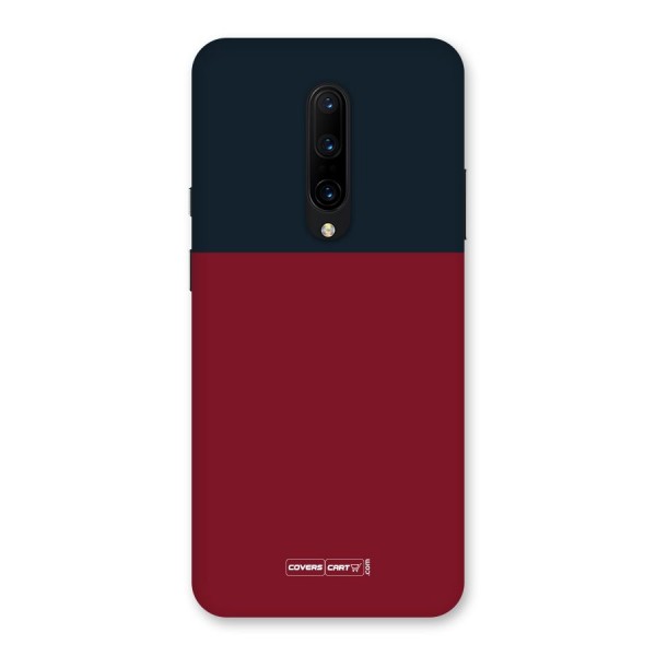 Maroon and Navy Blue Back Case for OnePlus 7 Pro