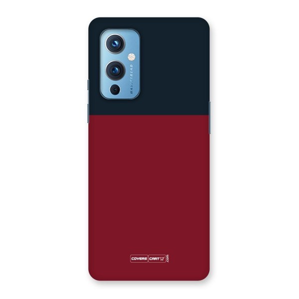 Maroon and Navy Blue Back Case for OnePlus 9
