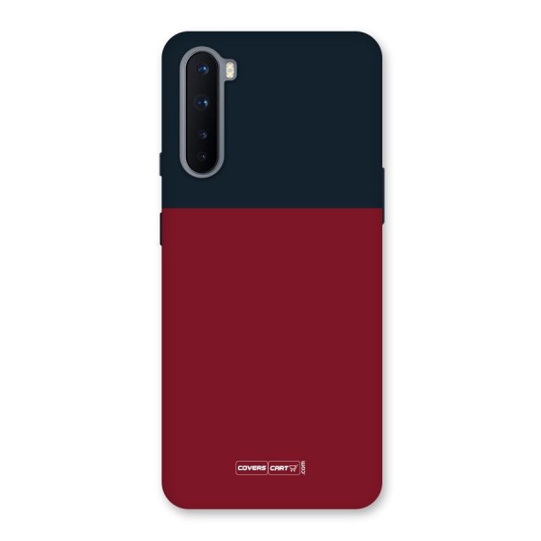 Maroon and Navy Blue Back Case for OnePlus Nord