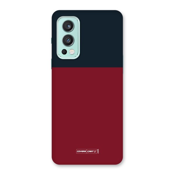 Maroon and Navy Blue Back Case for OnePlus Nord 2 5G