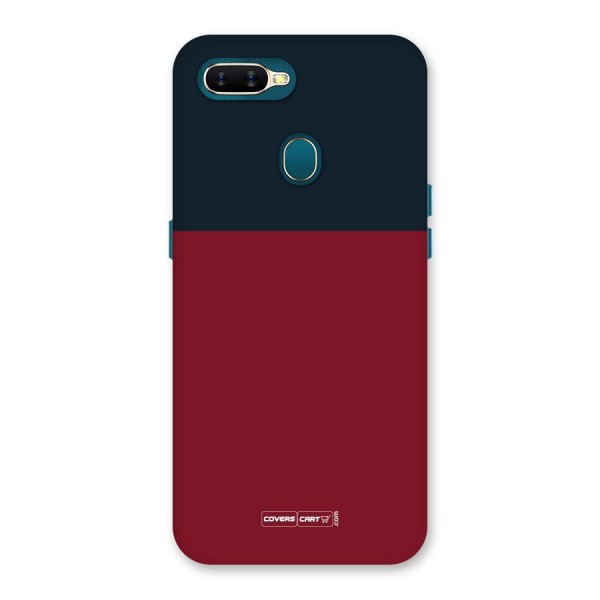 Maroon and Navy Blue Back Case for Oppo A12