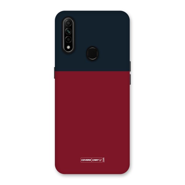 Maroon and Navy Blue Back Case for Oppo A31