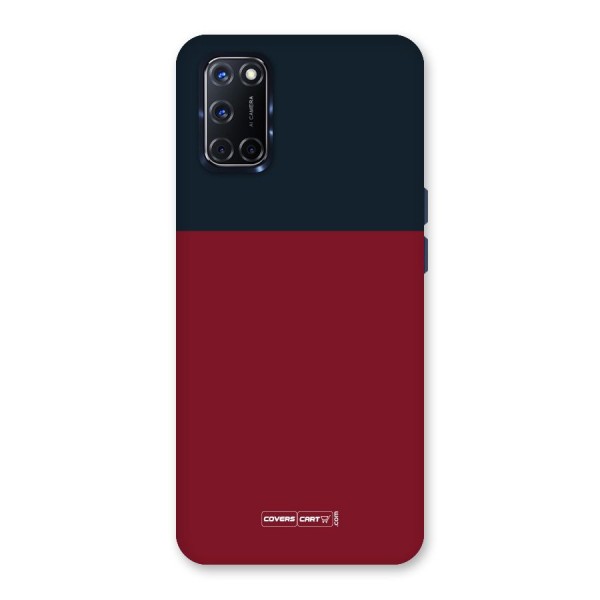 Maroon and Navy Blue Back Case for Oppo A52