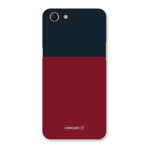 Maroon and Navy Blue Back Case for Oppo A83 (2018)