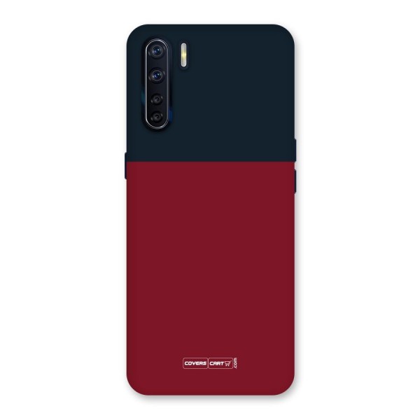 Maroon and Navy Blue Back Case for Oppo F15