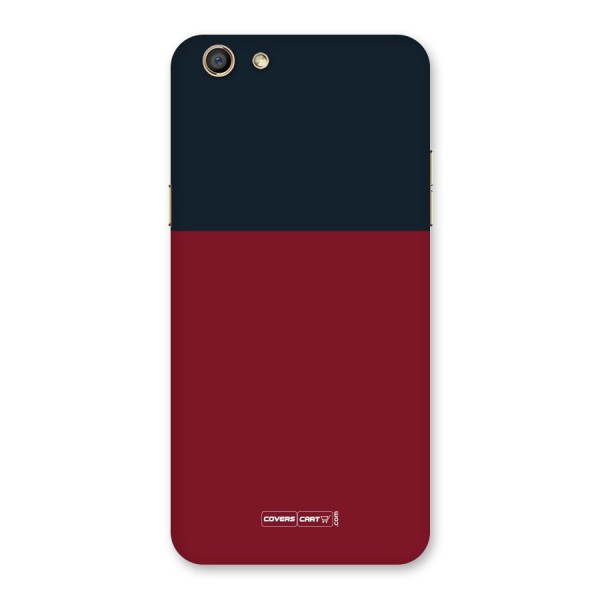 Maroon and Navy Blue Back Case for Oppo F3