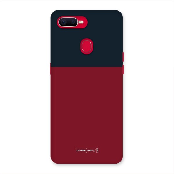 Maroon and Navy Blue Back Case for Oppo F9 Pro