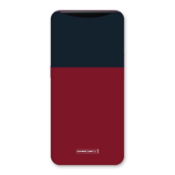 Maroon and Navy Blue Back Case for Oppo Find X