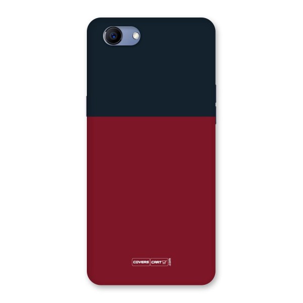 Maroon and Navy Blue Back Case for Oppo Realme 1