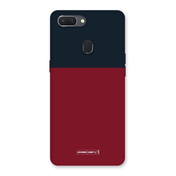 Maroon and Navy Blue Back Case for Oppo Realme 2