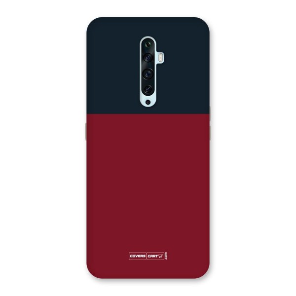 Maroon and Navy Blue Back Case for Oppo Reno2 Z