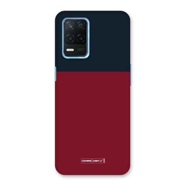 Maroon and Navy Blue Back Case for Realme 8 5G