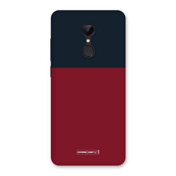 Maroon and Navy Blue Back Case for Redmi 5