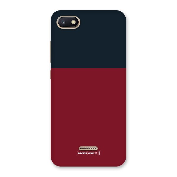 Maroon and Navy Blue Back Case for Redmi 6A