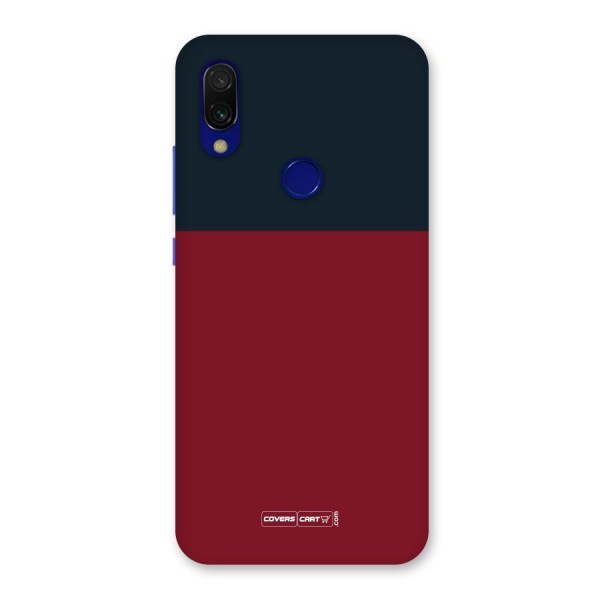 Maroon and Navy Blue Back Case for Redmi 7