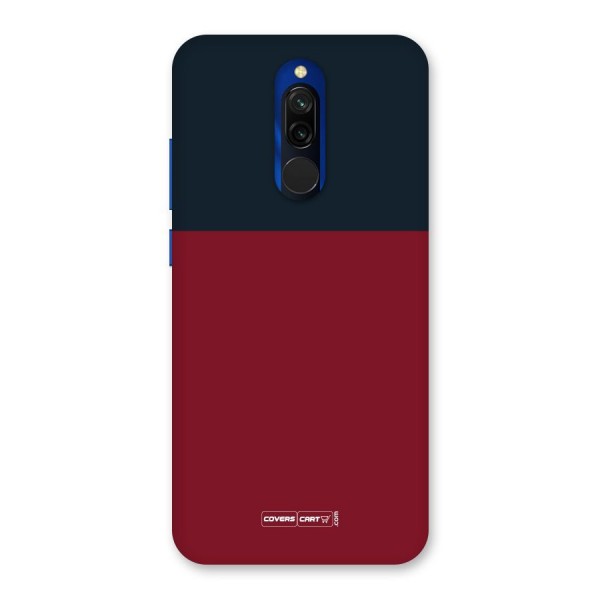 Maroon and Navy Blue Back Case for Redmi 8