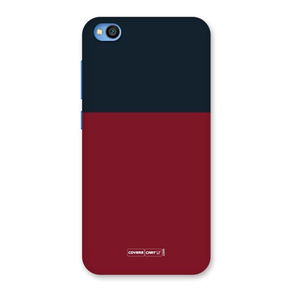 Maroon and Navy Blue Back Case for Redmi Go