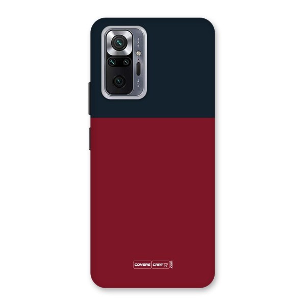 Maroon and Navy Blue Back Case for Redmi Note 10 Pro