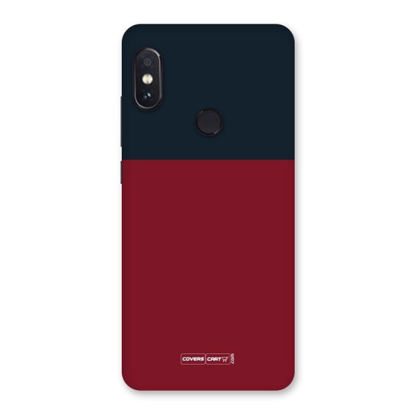 Maroon and Navy Blue Back Case for Redmi Note 5 Pro