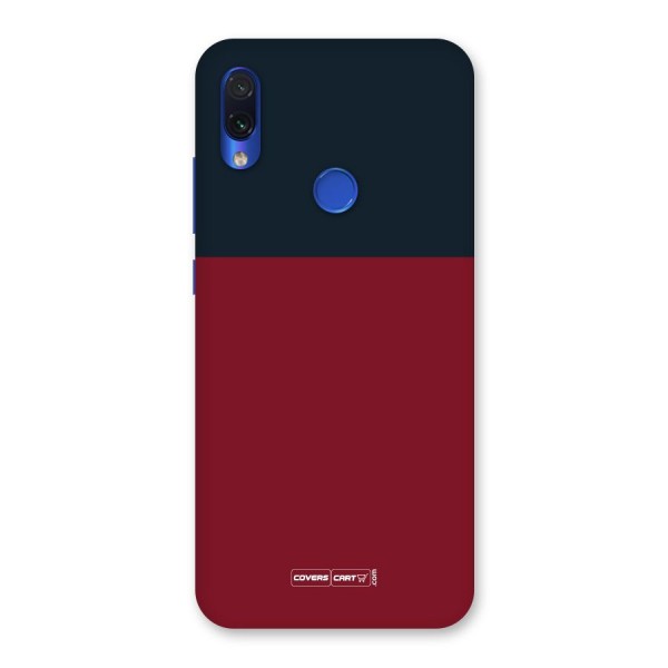 Maroon and Navy Blue Back Case for Redmi Note 7