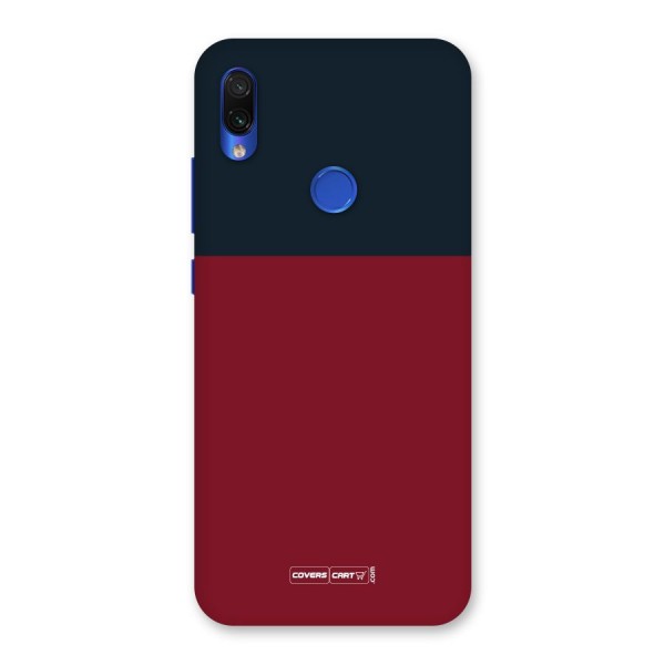 Maroon and Navy Blue Back Case for Redmi Note 7S