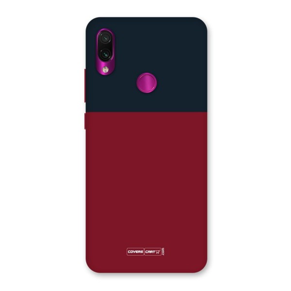 Maroon and Navy Blue Back Case for Redmi Note 7 Pro