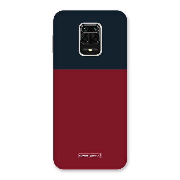 Maroon and Navy Blue Back Case for Redmi Note 9 Pro Max