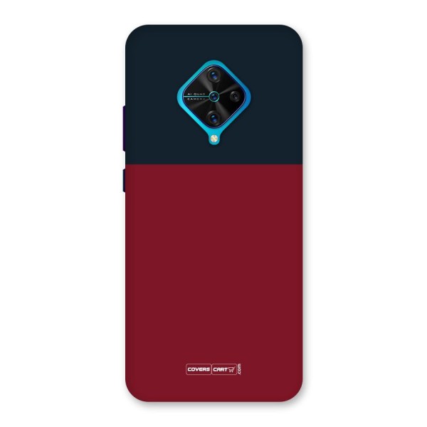 Maroon and Navy Blue Back Case for Vivo S1 Pro