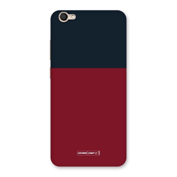 Maroon and Navy Blue Back Case for Vivo V5s