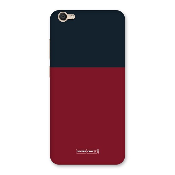 Maroon and Navy Blue Back Case for Vivo Y67