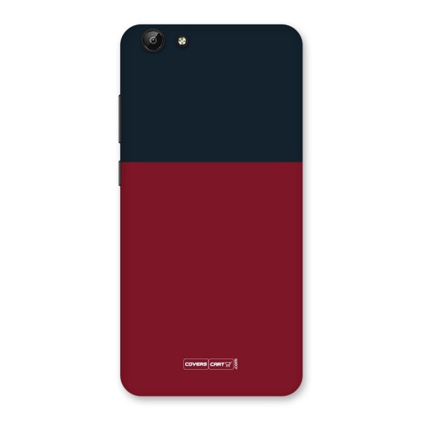 Maroon and Navy Blue Back Case for Vivo Y69