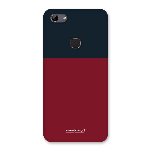 Maroon and Navy Blue Back Case for Vivo Y81