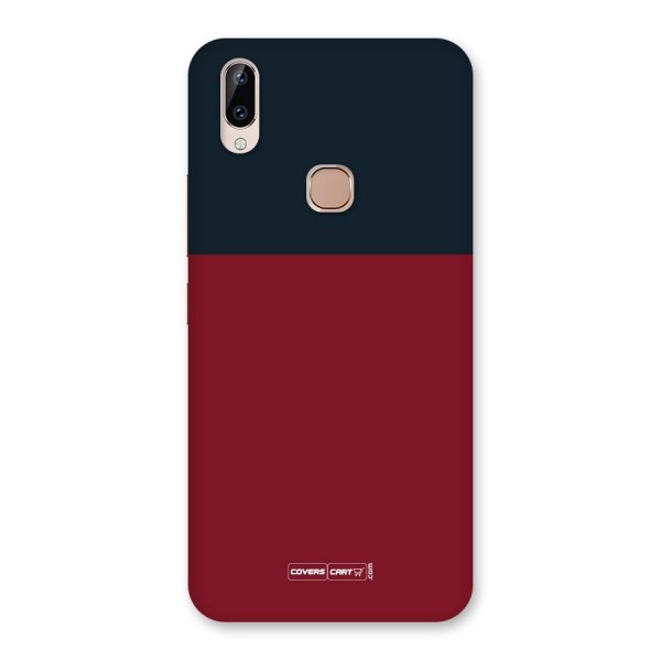 Maroon and Navy Blue Back Case for Vivo Y83 Pro