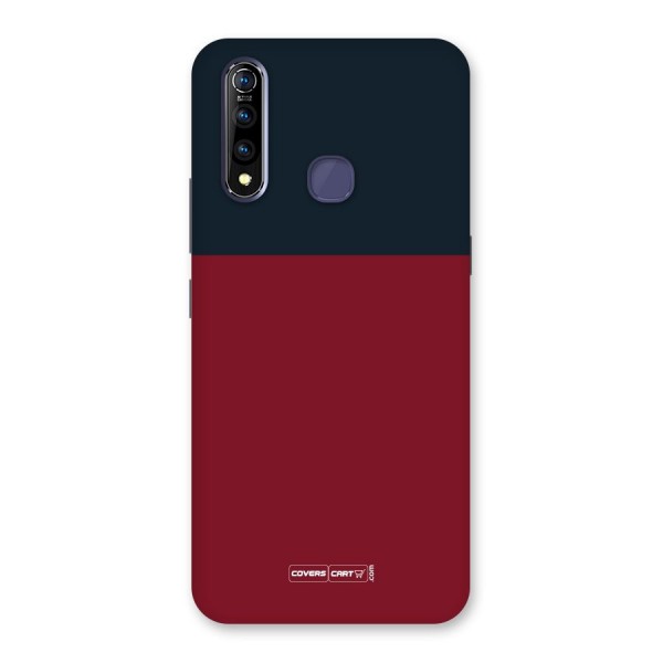 Maroon and Navy Blue Back Case for Vivo Z1 Pro