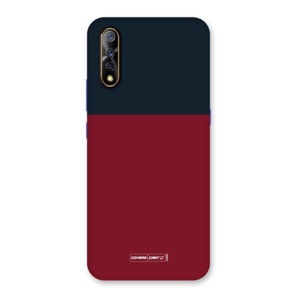 Maroon and Navy Blue Back Case for Vivo Z1x