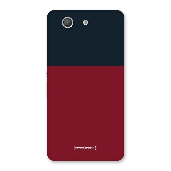 Maroon and Navy Blue Back Case for Xperia Z3 Compact
