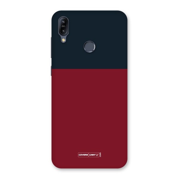 Maroon and Navy Blue Back Case for Zenfone Max M2