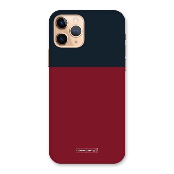 Maroon and Navy Blue Back Case for iPhone 11 Pro