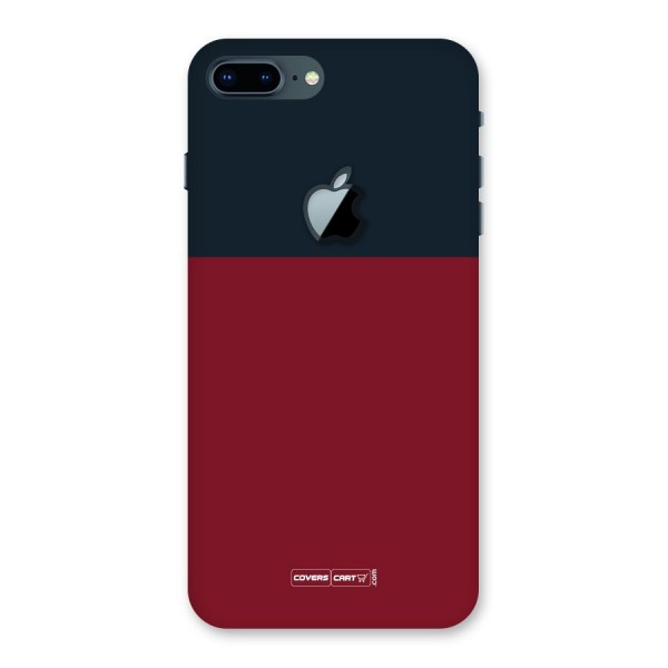 Maroon and Navy Blue Back Case for iPhone 7 Plus Apple Cut
