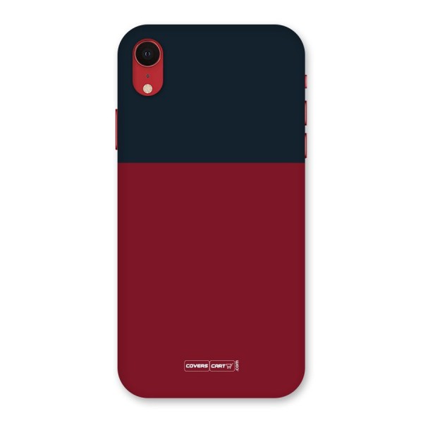 Maroon and Navy Blue Back Case for iPhone XR