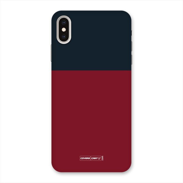Maroon and Navy Blue Back Case for iPhone XS Max