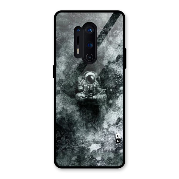 Meditating Spaceman Glass Back Case for OnePlus 8 Pro