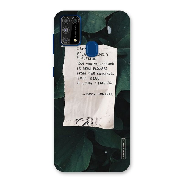 Memories Back Case for Galaxy M31