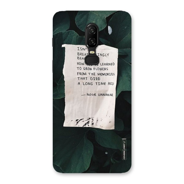 Memories Back Case for OnePlus 6