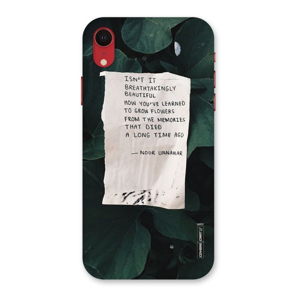 Memories Back Case for iPhone XR