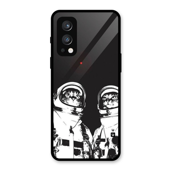 Meow Moon Glass Back Case for OnePlus Nord 2 5G