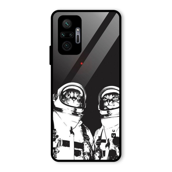 Meow Moon Glass Back Case for Redmi Note 10 Pro