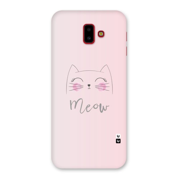 Meow Pink Back Case for Galaxy J6 Plus