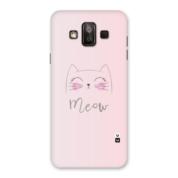 Meow Pink Back Case for Galaxy J7 Duo